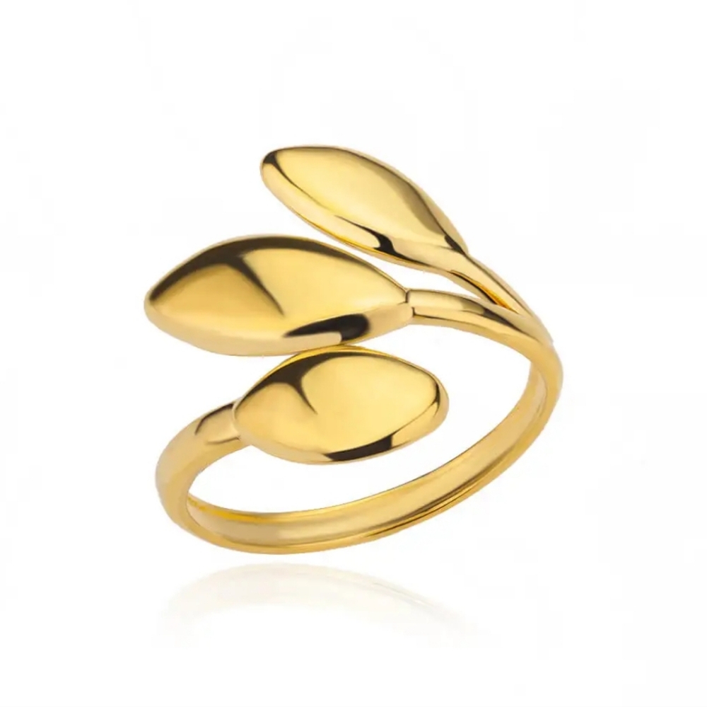 Stainless Steel Goldy Golden Fish Ring
